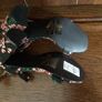 BNWTS Ladies High block heel Black floral sandals size 5 includes post Image 5