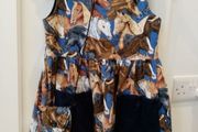 Girls reversible dress and matching bag