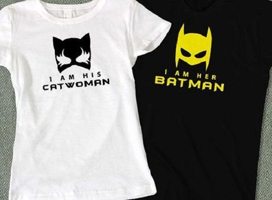 Catwoman And Batman Couple T-shirts For Valentines Day