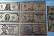 7pcs/Set 24K Gold Plated Dollars Antique Plated Commemorative LOT