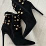 Brand New Black Suede Ankle Boots Size 6 Image 6