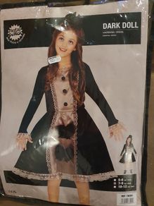 Halloween Dark Doll dress with headband
