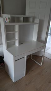 ikea desk + free shelving unit