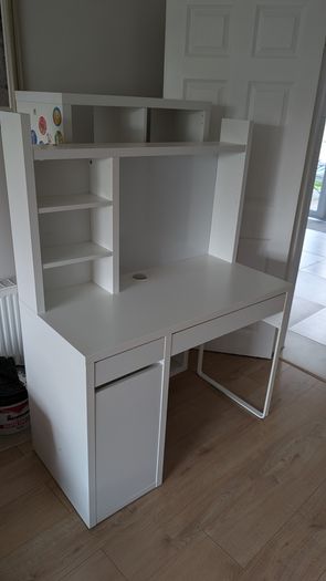 ikea desk + free shelving unit