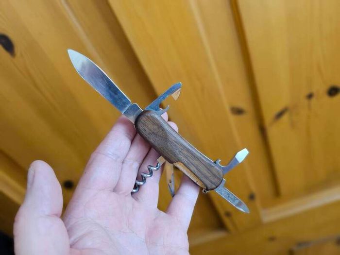 Victorinox Delemont 84mm Model with Walnut Handle Swiss Army Knife