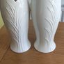 2 Irish Parian Primrose Vase Flowered Image 3