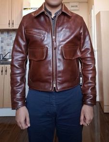 Simmons Bilt Drifter, Horween Chromexcel steerhide, tartan lining, size 38