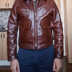 Simmons Bilt Drifter, Horween Chromexcel steerhide, tartan lining, size 38