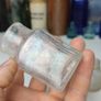 195 - Set of 3 Vintage Clear Glass Cork Screw Top Decorative Collectible Inkwells Ink Bottles Image 5