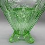 Sowerby Art Deco 1930 Green Glass Mercury Vase Image 2