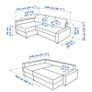 sofa-bed  FRIHETEN Corner with storage Image 10