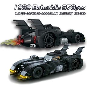 Super Heroes Series Batman Batmobile Building Blocks 1989 Classic Bat Chariot Car Model Bricks Toys For Children Boys Christmas Gifts Can Be used with Lego