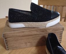 Brand new Shoe Rack sparkly slip on shoes