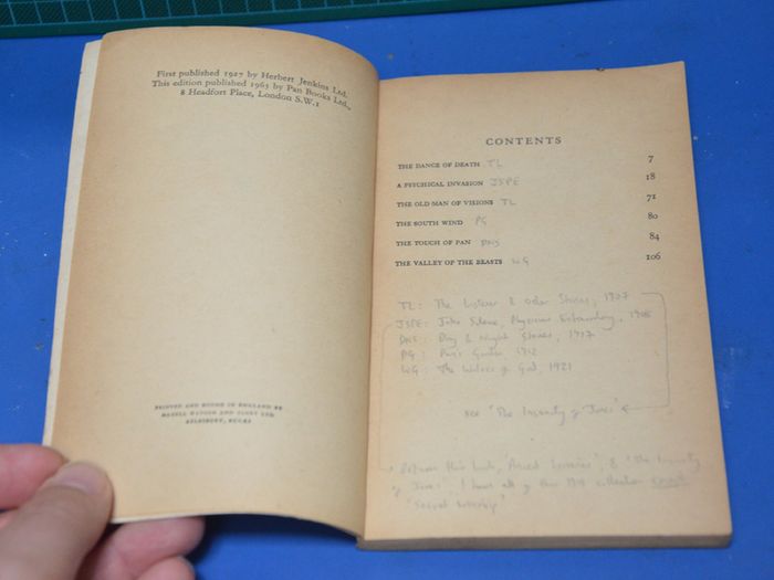 'The Dance of Death', Algernon Blackwood, Pan Books, 1963