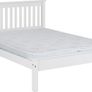 Monaco 4'6" Bed Low Foot End in White Image 4