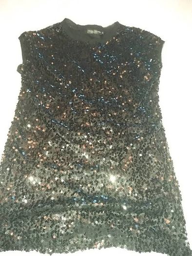 Black Sequined Top/dress