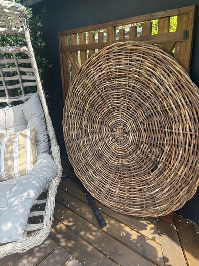 New XL 140cm diameter KUBU rattan wall hanging indoor/outdoor statement piece