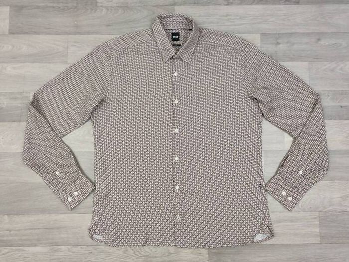 Hugo Boss Patterned Shirt Mens Medium