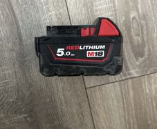 Milwaukee M18 redlithium 5.0 Ah battery pack