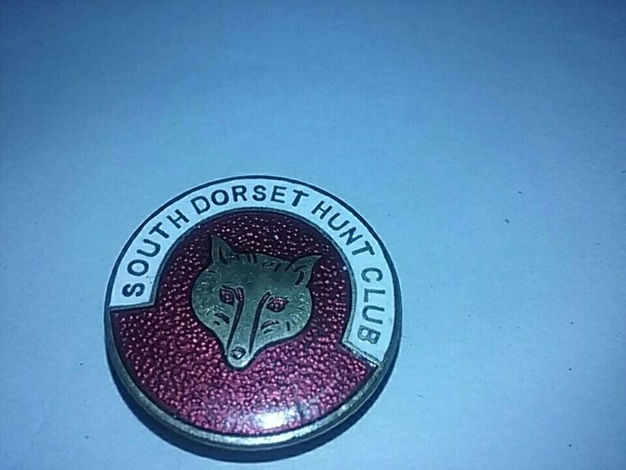 South Dorset hunt club button badge