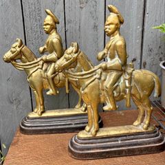 Vintage  Brass doorstop/ bookends