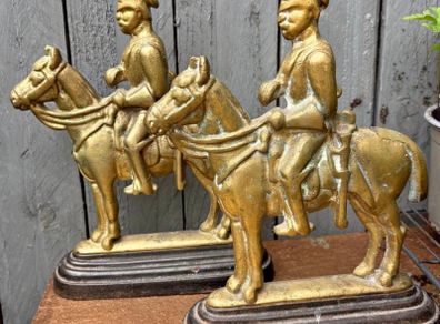 Vintage  Brass doorstop/ bookends