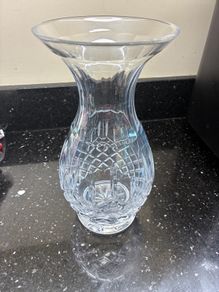 Galway Crystal Longford Footed Bulb Vase
