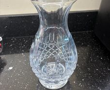Galway Crystal Longford Footed Bulb Vase