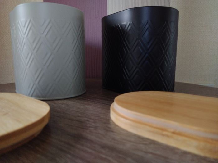 Set of x2 Kitchen Storage Tins