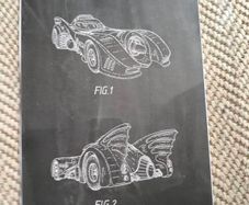 Batmobile picture unframed
