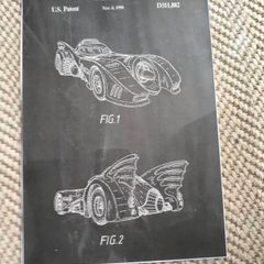 Batmobile picture unframed