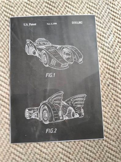 Batmobile picture unframed