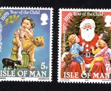 1979 Isle of Man Christmas Commemorative Stamps Mint Never Hinged (MNH)