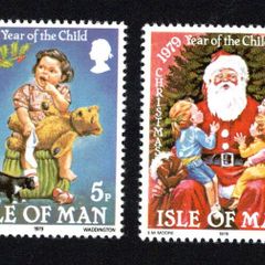 1979 Isle of Man Christmas Commemorative Stamps Mint Never Hinged (MNH)