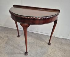 Vintage Half Moon Console Table