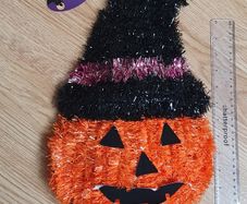 A Halloween Pumpkin Decoration - Size in Pictures
