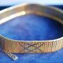 Vintage Solid 18K  Tri-Color Gold 750 Women Wide Bangle Bracelet, 27,9 grams Image 6