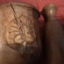 wooden mortar and pedstal Image 5