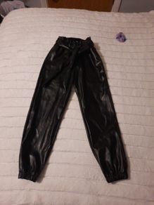 new girls black pvc bottoms