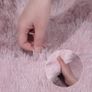 FREE EXPRESS SHIPPING Soft Fluffy Area Rugs Faux Fur Floor Carpet Rug Extra Soft and Comfy Carpet Non-Slip Indoor Fluffy Thick Area Rug for Living Room Bedroom (Pink, 80 x 160 cm) Image 4