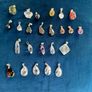 24 Vintage Faceted Crystal Pendants, Assorted Colours & Shapes, Jewellery Making Components Image 5