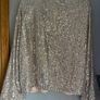 Zara girls champagne sequin bomber jacket Sz 9-10 BNWT Image 6