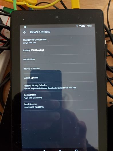 Amazon Fire 7 (7th Generation) 16 GB, Battery not holding charge, works fine plugged in when using