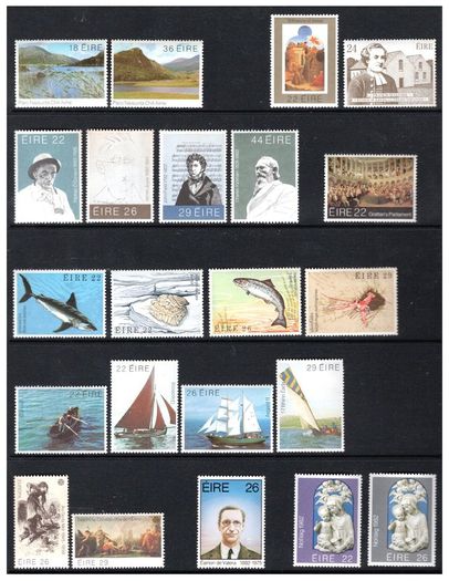 1982 Ireland Commemorative Stamps Issued in 1982. 22 Values. Ideal Birthday Gift.