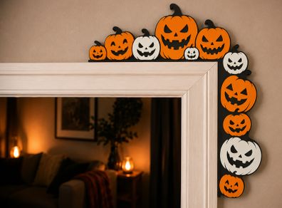 Jack-o-Lantern Door Frame Corner Decor