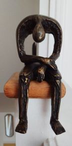 Seated Sculpture - Bronze