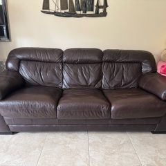 Leather sofa