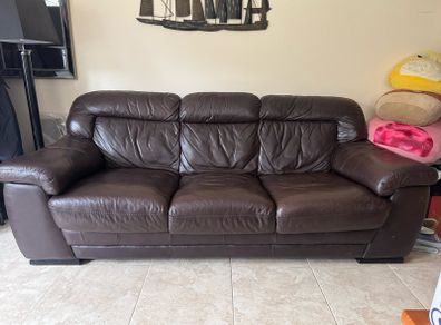 Leather sofa