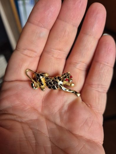 Vintage Leopard Brooch
