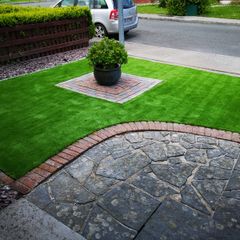 Wexford Artificial grass lawns and Decking